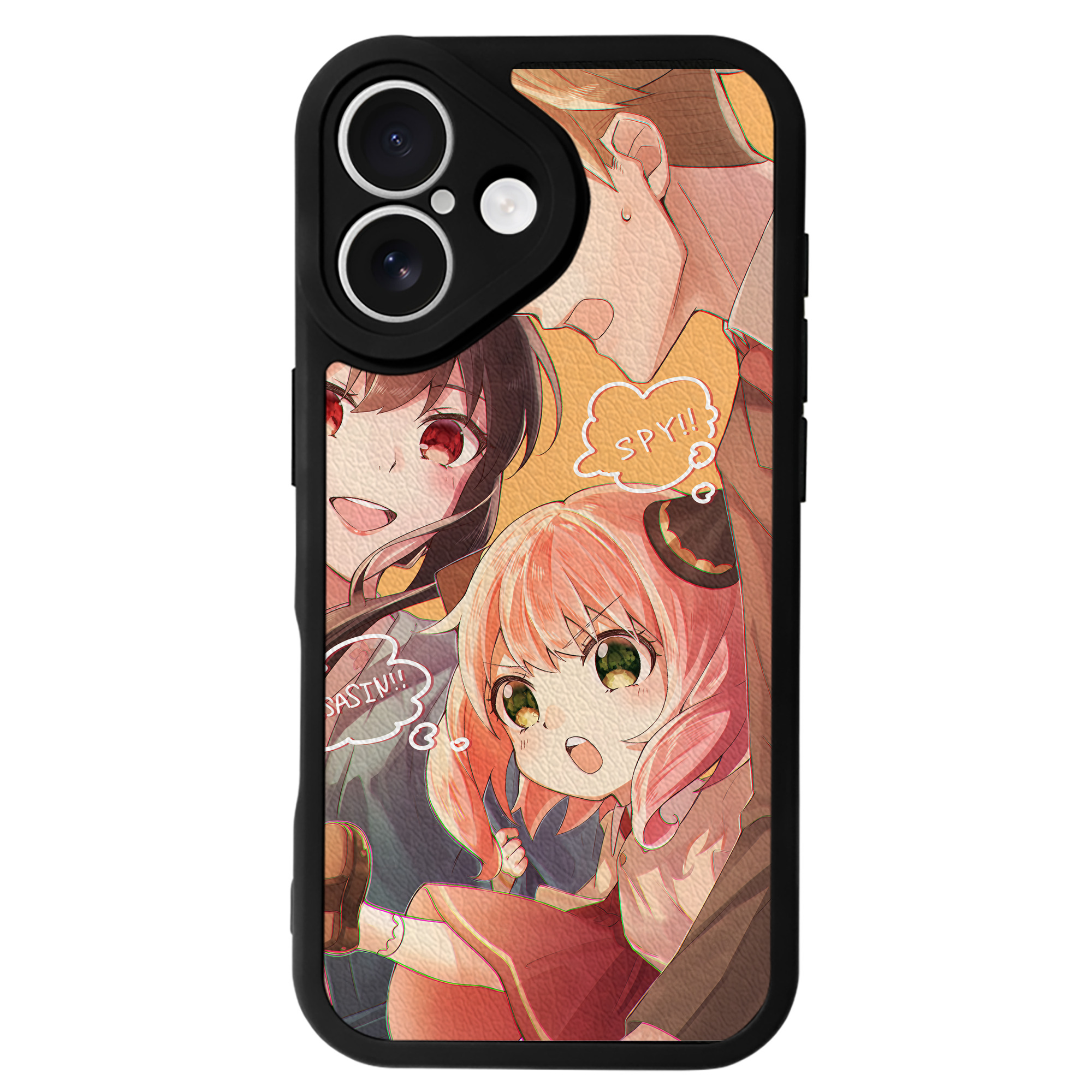 （画像用） SPY×FAMILY间谍家家酒 【iPhone 16シリーズ対応】シリコンスマホケース（レザー調） 材質：シリコン